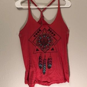 Pink Flowy Tank Top